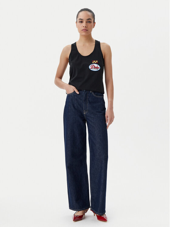 PINKO PINKO Топ Noel 105269 A2ME Чорний Regular Fit