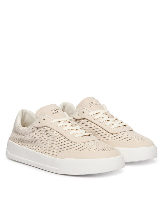 Tommy Hilfiger Sneakersy Tommy Hilfiger Th Court Best FM0FM05821 Beżowy