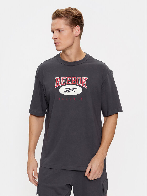Reebok Reebok Majica Archive Essentials IL8793 Siva Regular Fit