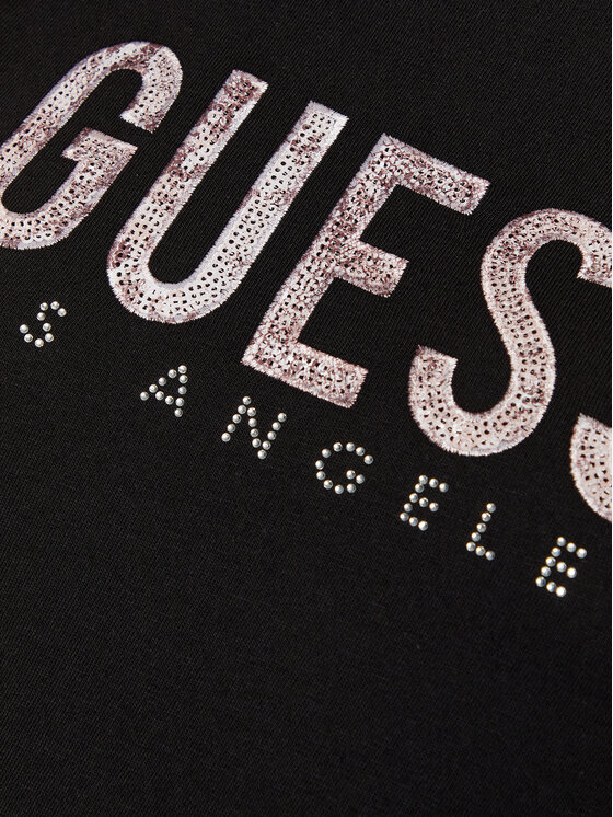 Guess Guess Футболка W5RI19 I3Z14 Чорний Regular Fit