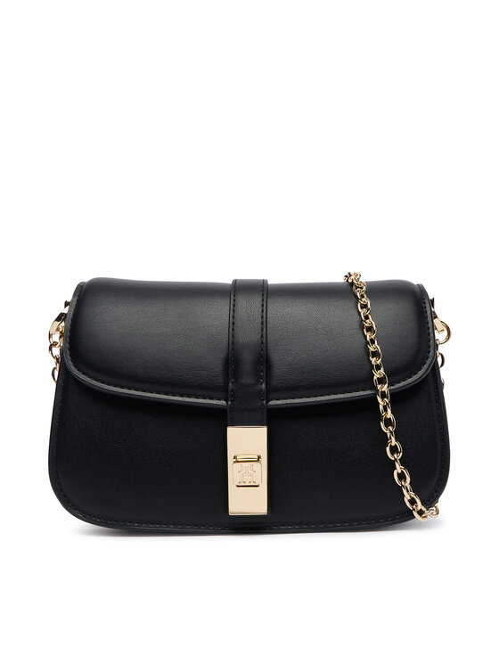 Tommy Hilfiger Geantă Tommy Hilfiger Th Heritage Chain Crossover AW0AW19319 Negru