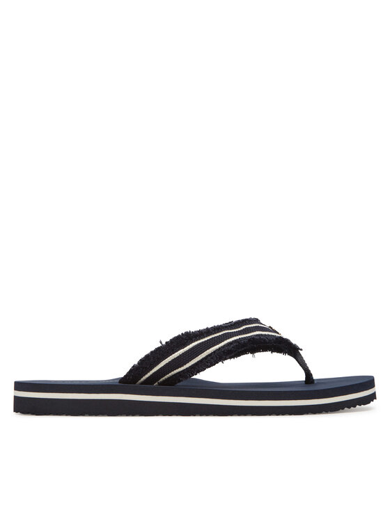 Tommy Hilfiger Джапанки Tommy Hilfiger TH Webbing Beach Sandal FW0FW08739 Тъмносин