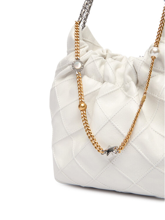Tory Burch Ročna torba Tory Burch Fleming 164022 Bela