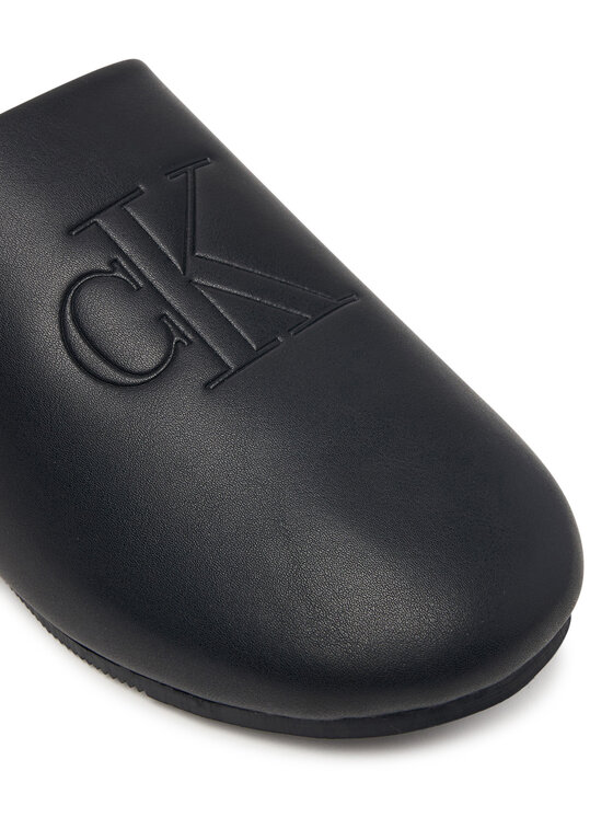 Calvin Klein Пантофи Calvin Klein Home Slipper Mule Lth HM0HM02279 Черен