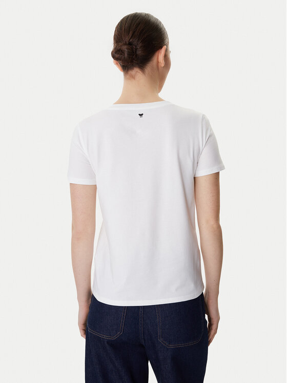 Weekend Max Mara Weekend Max Mara Camiseta Multib 2615971021 Blanco Regular Fit