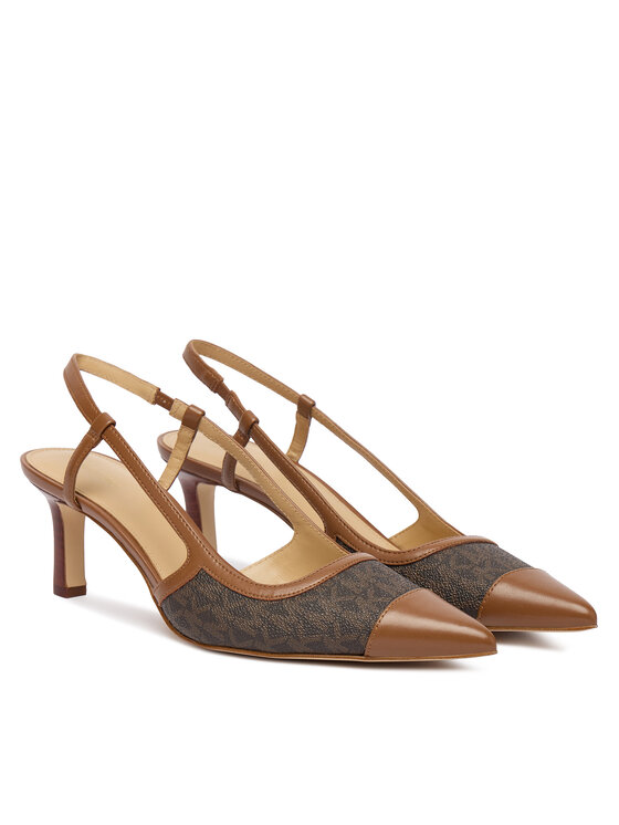 MICHAEL Michael Kors Туфлі MICHAEL Michael Kors Alora Toe Cao Mid Sling 40R6AOMS1B Коричневий