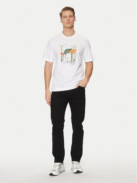 Jack & Jones Jack & Jones Футболка Machester 12273549 Білий Relaxed Fit
