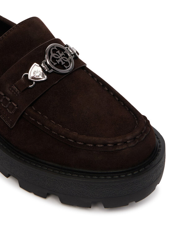 Guess Loafersy Guess FLFYA2 SUE14 Brązowy ciemny