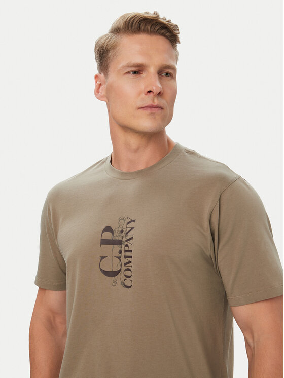 C.P. Company C.P. Company Camiseta 21CMTS134A005100W Beis Regular Fit