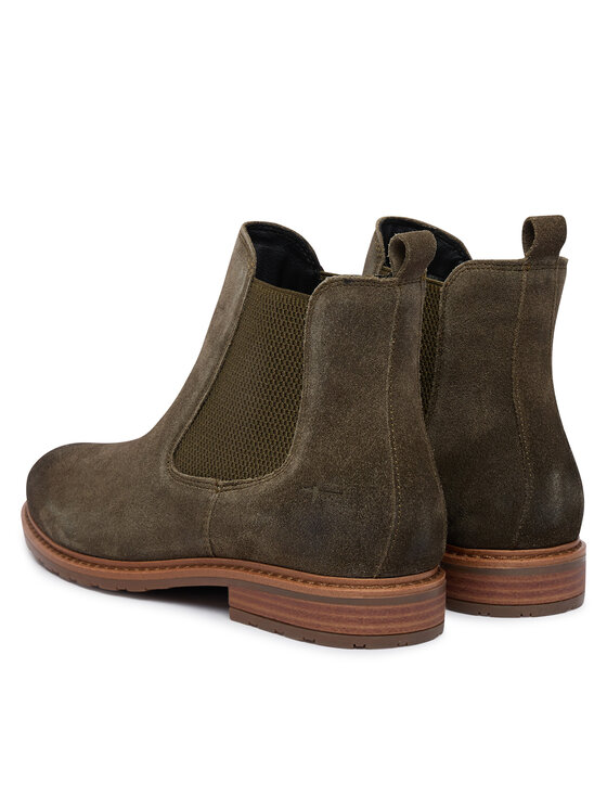 Tamaris Členková obuv s elastickým prvkom Tamaris 1-25056-41 Tmavo zelená