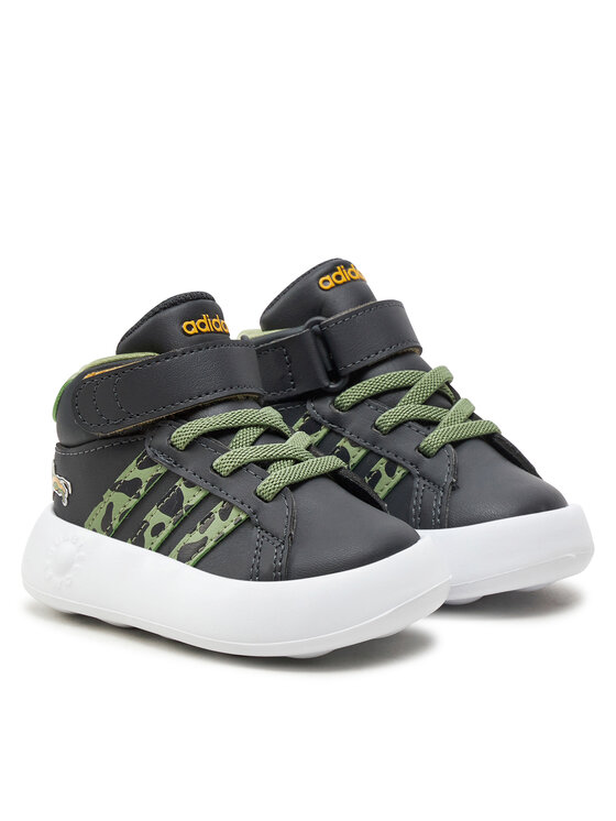 Sneakersy adidas Grand Court Mid Lionking I IF4096 Czarny | Eobuwie.com.pl