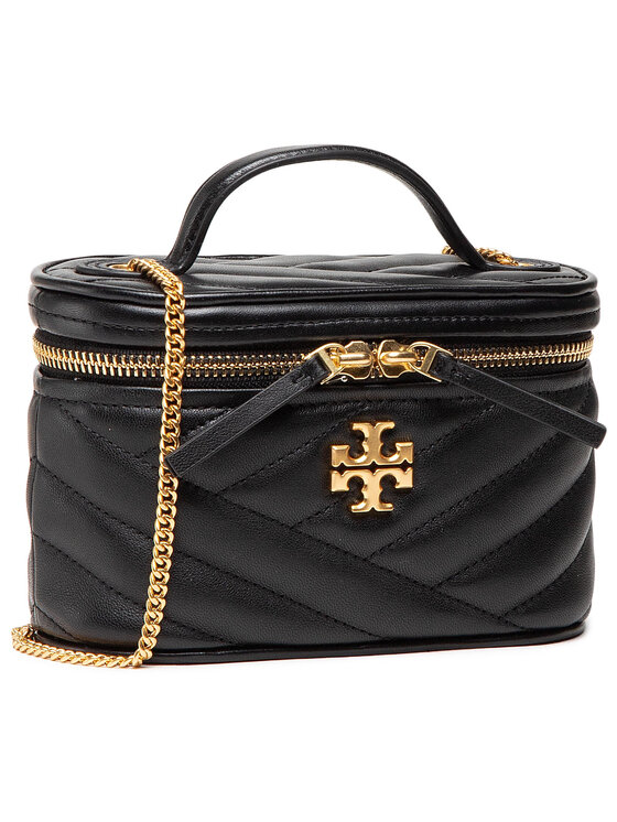 Tory Burch Bolso Tory Burch Kira Chevron Mini Vanity 79425 Negro