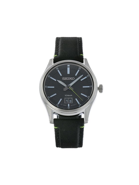 Seiko Годинник Seiko Conceptual Big Date SUR517P1 Чорний