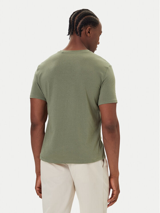 Mustang Mustang Camiseta Austin 1016858 Verde Regular Fit