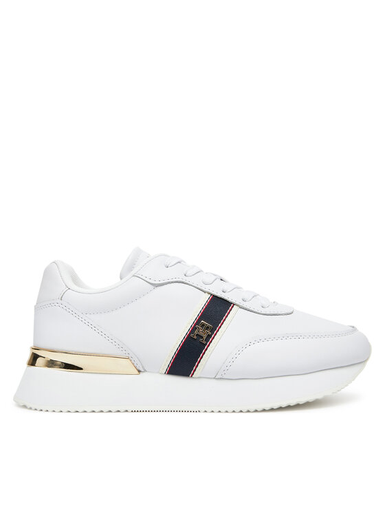 Tommy Hilfiger Laisvalaikio batai Tommy Hilfiger Webbing Runner FW0FW08904 Balta