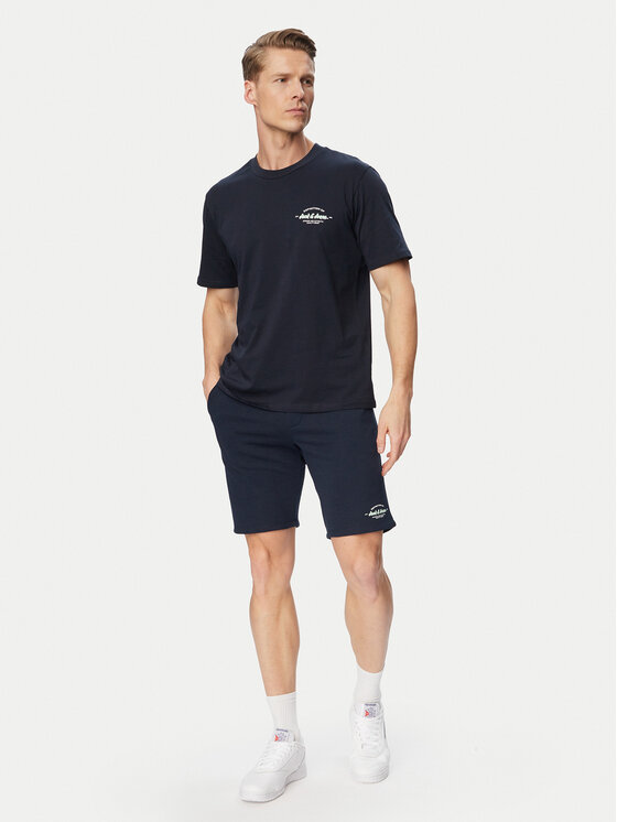 Jack & Jones Jack & Jones Conjunto de camiseta y pantalones cortos Brandon 12298184 Azul marino Regular Fit