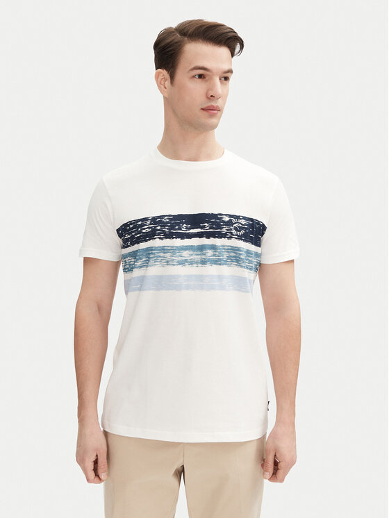 INDICODE INDICODE Camiseta Caron 41-051 Blanco Regular Fit