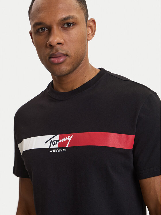 Tommy Jeans Tommy Jeans T-Shirt DM0DM22539 Μαύρο Regular Fit