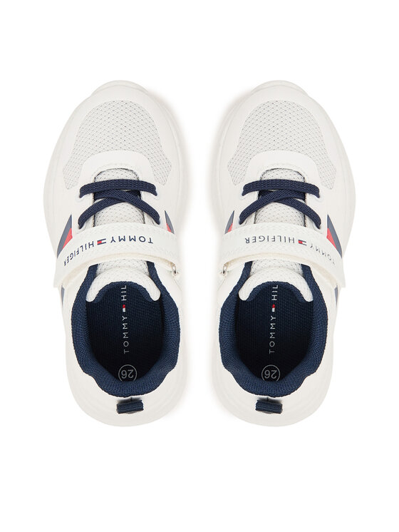 Tommy Hilfiger Sneakers Tommy Hilfiger Flag Low Cut Lace-Up/Velcro T1X9-34369-1843 M Alb