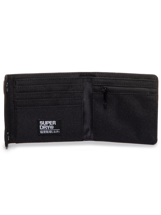 Superdry Πορτοφόλι Superdry 2 Popper Wallet M9810035A Μαύρο