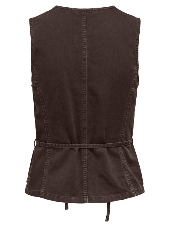 ONLY ONLY Top Silla 15374051 Marrón Regular Fit