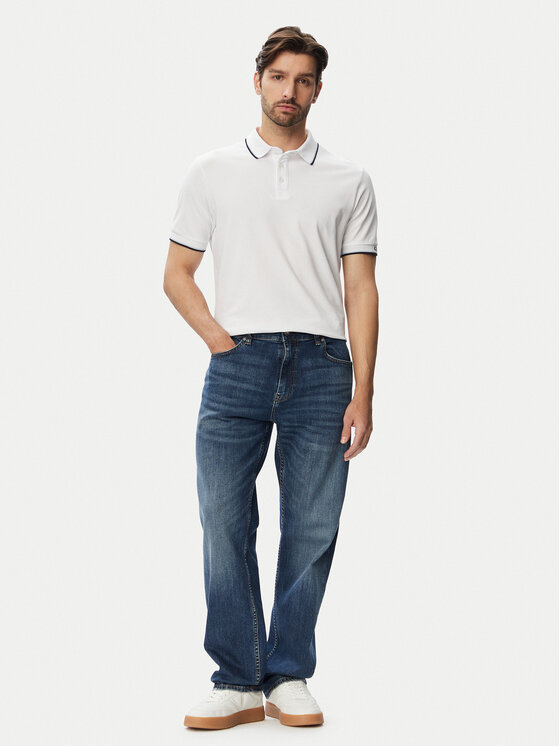 Guess Guess Поло M6YP28 K4475 Білий Slim Fit