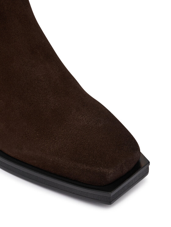 Tommy Jeans Botine Tommy Jeans Tjw Suede Cowboy Boots EN0EN03142 Maro închis