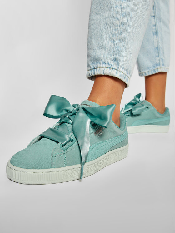 Puma Sneakersy Puma Suede Heart Pebble Wn's 365210 03 Modrá