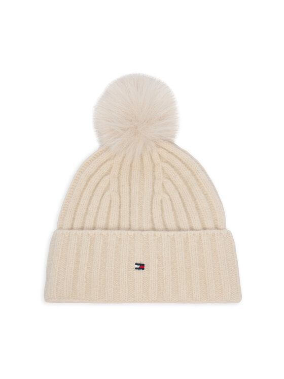 Tommy Hilfiger Čepice Tommy Hilfiger Th Flag AW0AW19330 Krémová