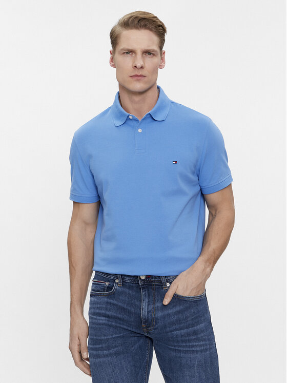 Tommy Hilfiger Tommy Hilfiger Polo majica 1985 MW0MW17770 Modra Regular Fit