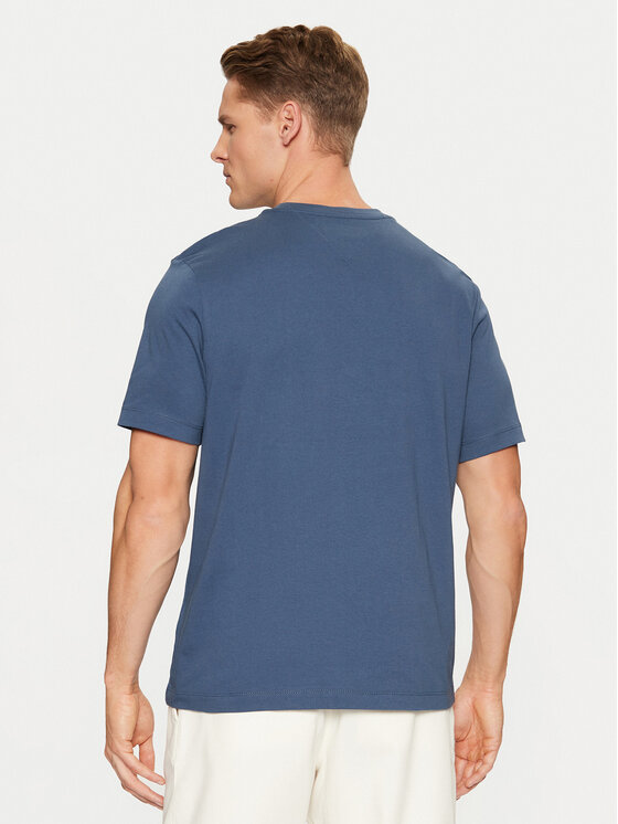 Tommy Hilfiger Tommy Hilfiger Camiseta Script Logo Tee MW0MW33691 Azul Regular Fit