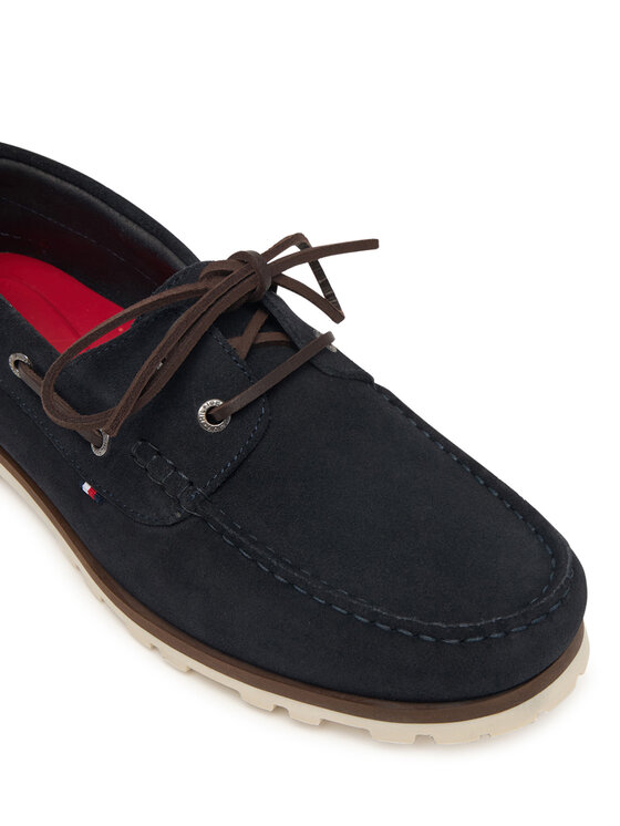 Tommy Hilfiger Mokasyny Tommy Hilfiger Light Sde FM0FM05747 Granatowy