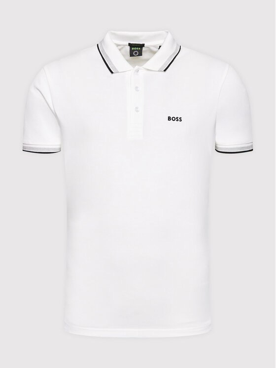 BOSS Boss Поло Paddy 50469055 Білий Regular Fit