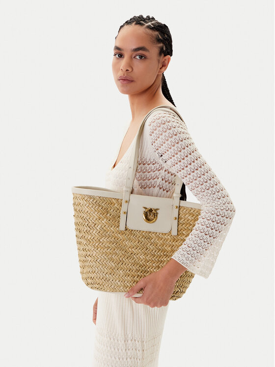 PINKO Τσάντα PINKO Love Summer Basket PE 25 PLTT 103324 A1RL Μπεζ