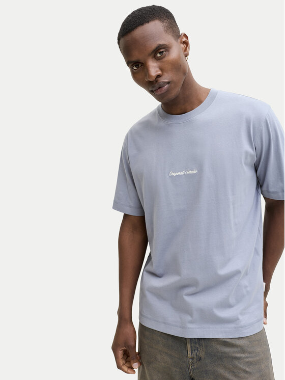 Jack & Jones Jack & Jones Camiseta Norrebro Emb 12282892 Azul Regular Fit