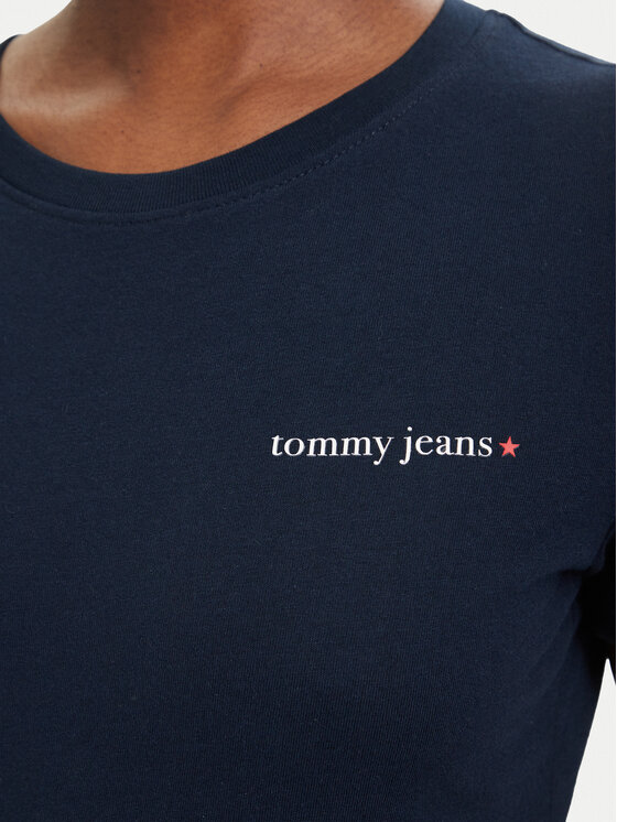 Tommy Jeans Tommy Jeans Camiseta Ess Logo DW0DW23479 Azul marino Slim Fit