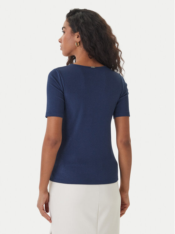 Fracomina Fracomina Camiseta FS26ST7008K420Q7 Azul marino Slim Fit