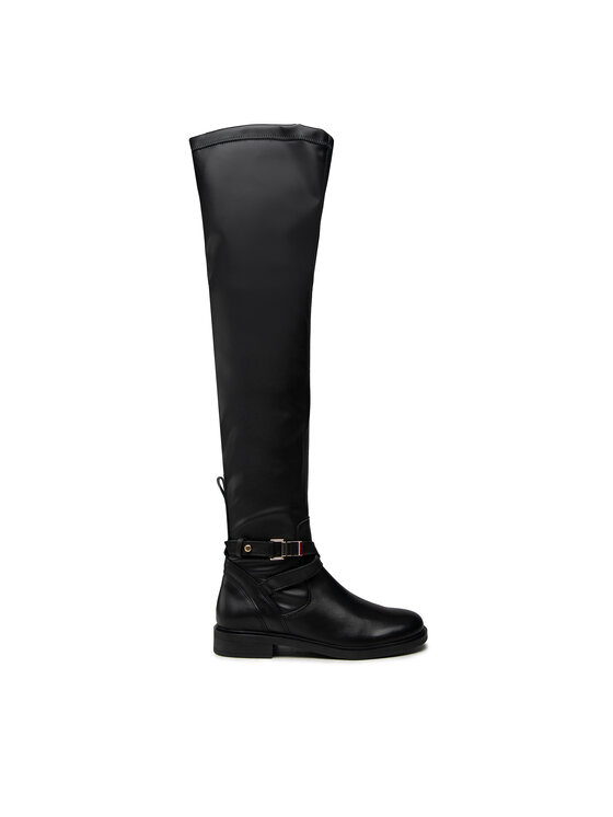 Tommy Hilfiger Botfortai Tommy Hilfiger Th Hardware Overknee Boot FW0FW06057 Juoda