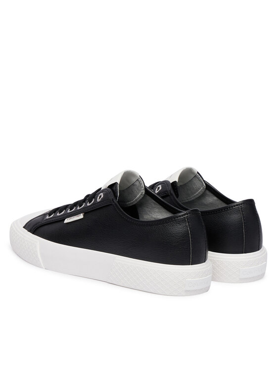 Calvin Klein Trampki Calvin Klein Vulc Lace Up Low Lth HW0HW03077 Czarny
