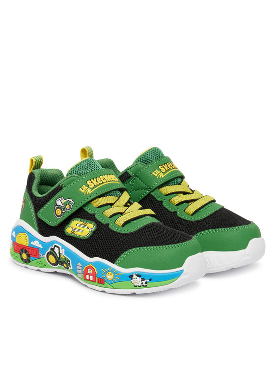 Skechers Снікерcи Skechers John Deere: Play Scene - Barn-Squad Buddies 407065N/GNBK Зелений
