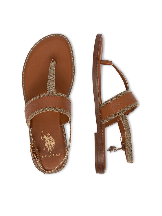 U.S. Polo Assn. Босоніжки U.S. Polo Assn. EO-CASSIE001W/6TY1 Коричневий