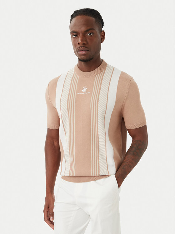 Beverly Hills Polo Club Beverly Hills Polo Club Camiseta M7611-HR Beige oscuro Regular Fit