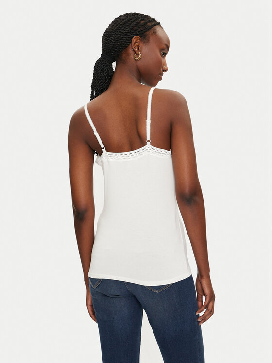 Morgan Morgan Top 192-BARBA.N Bianco Slim Fit