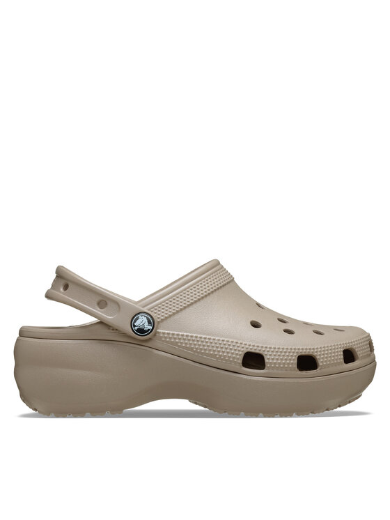 Crocs Шльопанці Crocs Classic Platform Clog 206750 Бежевий
