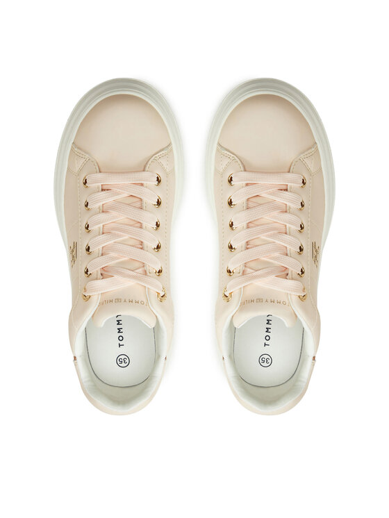 Tommy Hilfiger Sneakersy Tommy Hilfiger Low Cut Lace-Up Sneaker T3A9-33749-1355 S Ružová