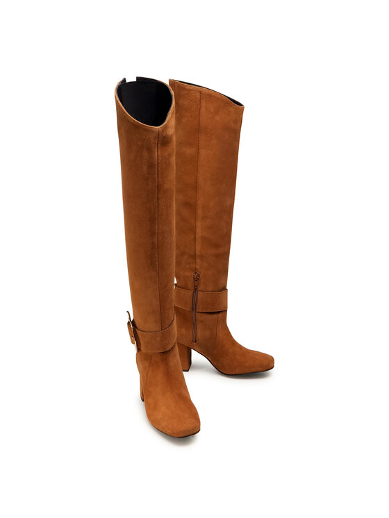 PINKO Csizma PINKO Laetitia Stivale AI 20-21 PBKSH 1P21Y6 Y6Q9 Barna