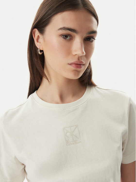 Calvin Klein Jeans Calvin Klein Jeans T-shirt SS 20s LV044G200G Crema Regular Fit