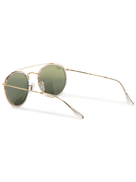 Ray-Ban Okulary przeciwsłoneczne Ray-Ban Round Double Bridge Legend 0RB3647N 921031 Złoty