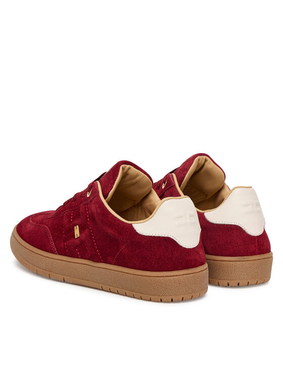 Elisabetta Franchi Снікерcи Elisabetta Franchi Low Cut Lace Up F4A9-E0340-0071 S Бордовий