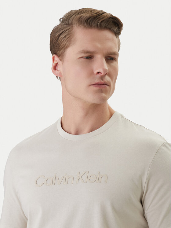 Calvin Klein Calvin Klein Camiseta LV04LF810G Écru Regular Fit